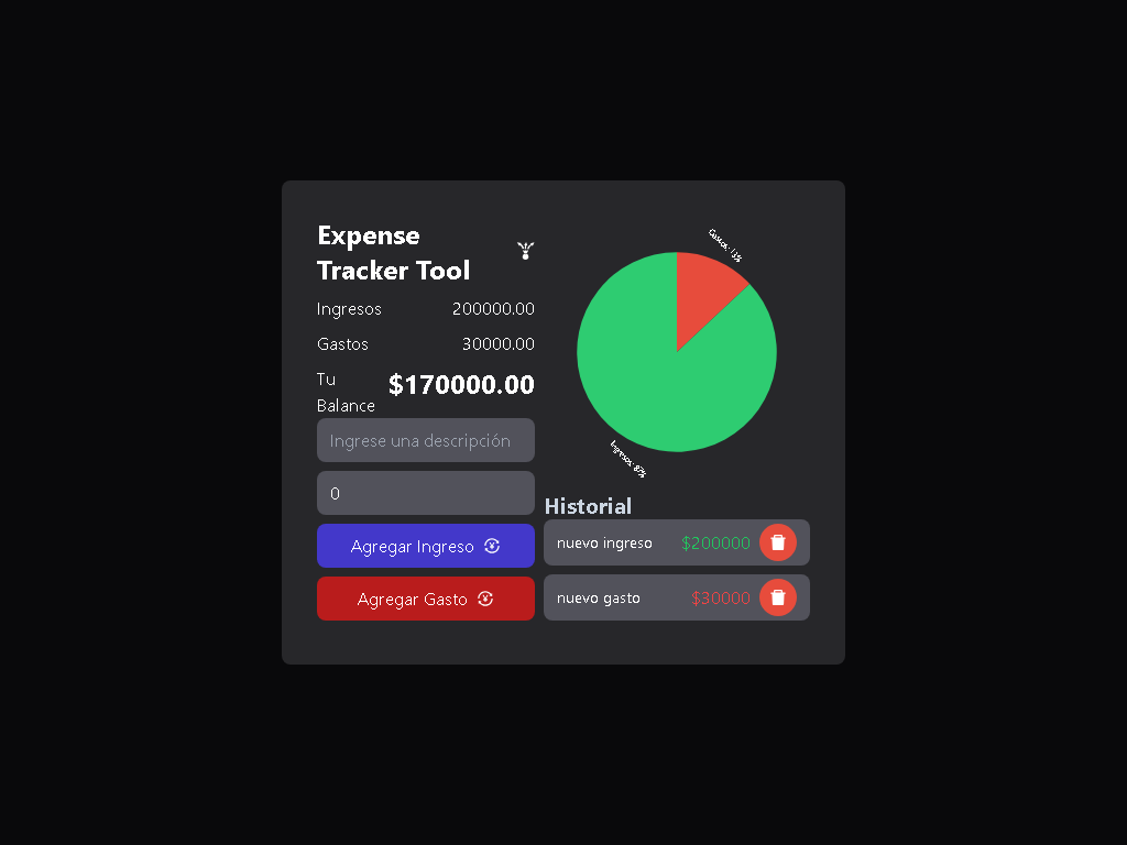 Expense Tracker Tool